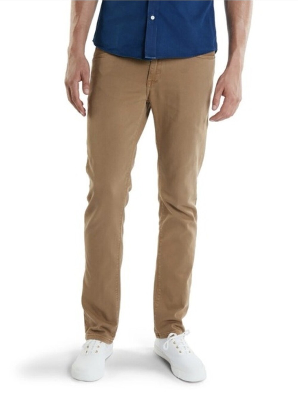 Mott & Bow Men's Mercer Slim Jeans Size 33x32 Khaki Twill Business Casual